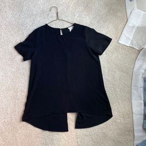 Black high low t shirt